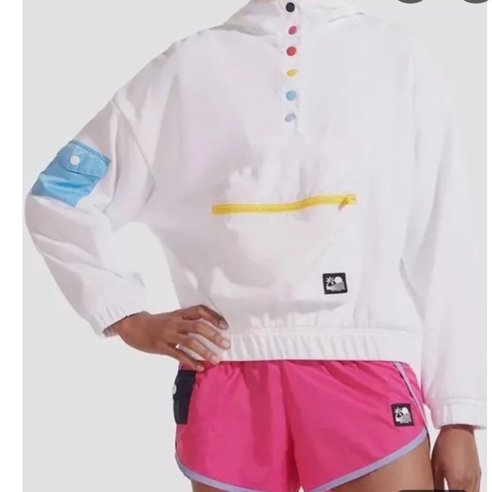 STAUD X NEW BALANCE  White Windbreaker